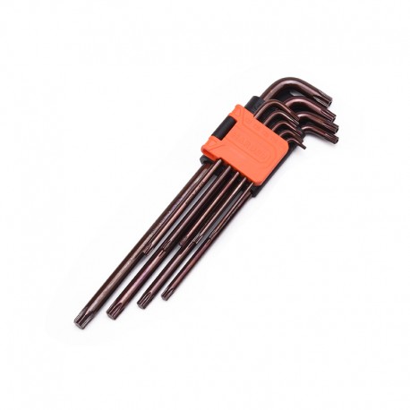 Imbuszkulcs készlet Torx extra hosszú 9r. T10-T50 Harden
