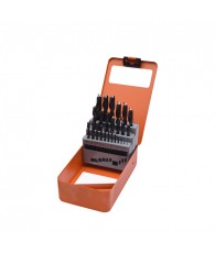 Csigafúró készlet 25r. 1-13 mm HSS FÉM dobozban Harden
