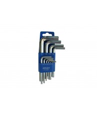 Imbuszkulcs készlet 10r. 1/16"-1/2" krómozott Arndt