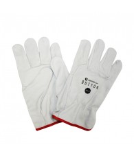 Kesztyű Button marhabőr