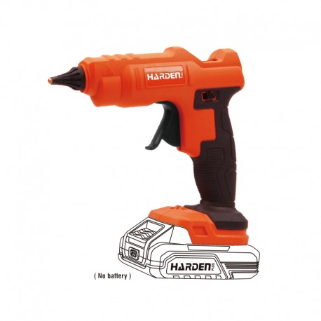 Akkus ragasztópisztoly 20V akku nélkül Harden