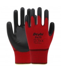 Kesztyű nitril tenyérenmártott Beybi