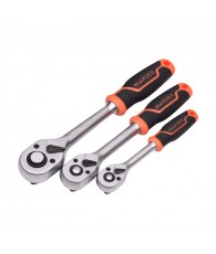 Hajtókar 3/8" 210mm 72 fog racsnis irányváltós 2K nyél Harden