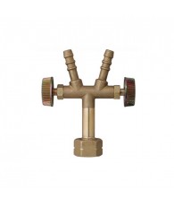 Y elosztó szelepes 1/2" bal menet