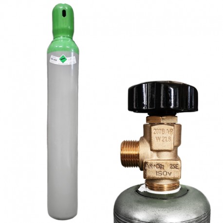 Gázpalack AR/CO2 10L 2,5m3 töltve újratölthető Centrogas