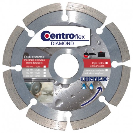 Gyémántvágótárcsa beton 125 x7x22,23 Centroflex