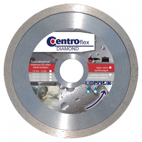 Gyémántvágótárcsa csempe 125 x7x22,23 Centroflex