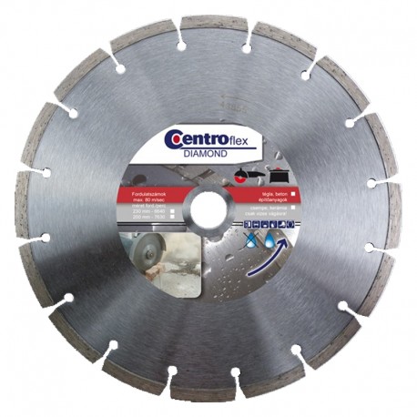 Gyémántvágótárcsa beton 230x22,23 Centroflex