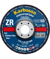 Lamellás csiszoló sík 125 ZR40 Karbosan