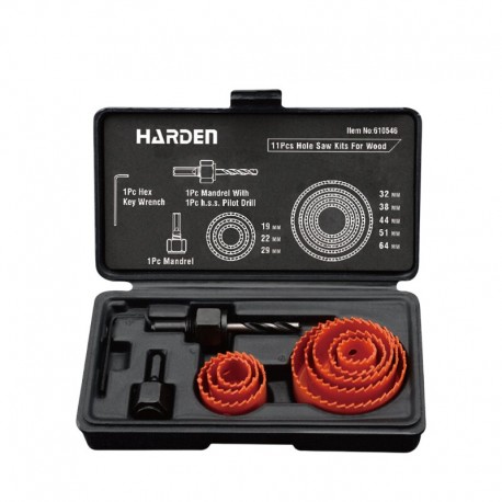 Körkivágó készlet 11r. 19-64mm Harden