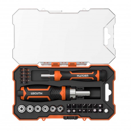 Bit és dugókulcs készlet 1/4" 31r. Harden