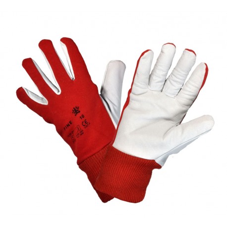 Kesztyű Fine kecskebőr piros